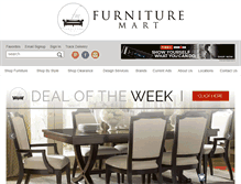 Tablet Screenshot of jacksonvillefurnituremart.com